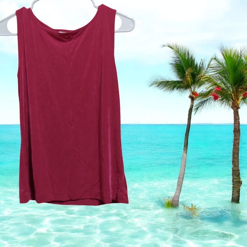 Pink Tank Top Chico's Travelers Made in USA Woman's Size 1